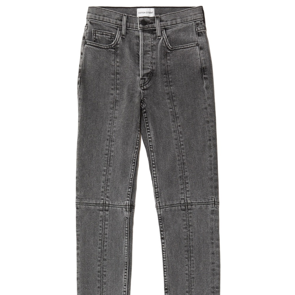 Cotton Citizen Skinny Vickie Jean Gray Split Ankle
